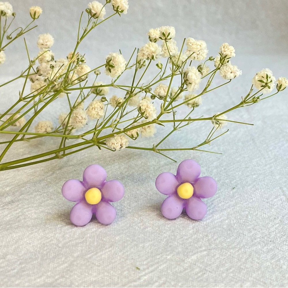 PURPLE EARRINGS BRAND NEW - Picture 7 of 8
